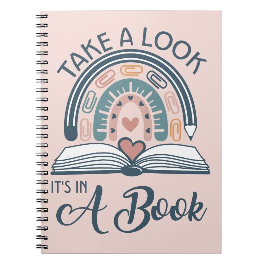 Boho Rainbow読's It is a Book ノートブック (正面)