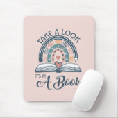 Boho Rainbow読's It is a Book マウスパッド (マウス)