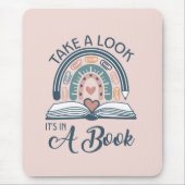 Boho Rainbow読's It is a Book マウスパッド (正面)