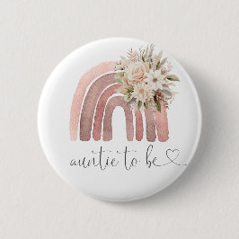 Boho Rainbow赤ちゃんシャワーアウンティへ 缶バッジ