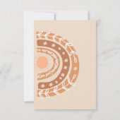 Boho Rainbow赤ちゃんシャワーブックカード ノートカード (裏面)