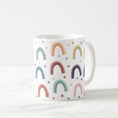 Boho Rainbow コーヒーマグカップ (正面右)