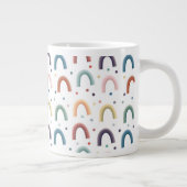 Boho Rainbow ジャンボコーヒーマグカップ (右)