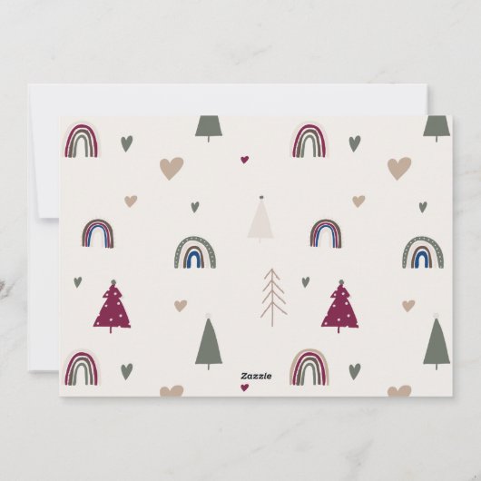 Boho Rainbow & ハートアーチグリーンジョイ全5枚 シーズンカード (裏面)