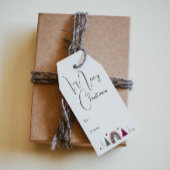 Boho Rainbow & ハートメリークリスマスの行き来 ギフトタグ