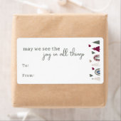 Boho Rainbow & ハートJoy In All Things Gift ラベル (インサイチュ)