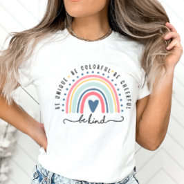 Boho Rainbow、優しいポジティブさとインスピレーション Tシャツ