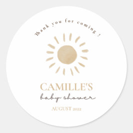 Boho Rainbow and Sunshine Thank カラフル You Class ラウンドシール