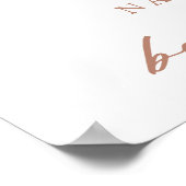 Boho Rainbow Arch & Animals Baby Shower Welcome ポスター (角)