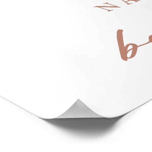 Boho Rainbow Arch & Animals Baby Shower Welcome ポスター (角)