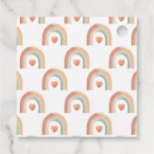 Boho Rainbow Baby Showerありがとうラベル- Watercol フェイバータグ (裏面)