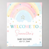 Boho Rainbow Baby Showerへようこそ ポスター (正面)