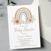 Boho Rainbow Baby Shower Invitation 招待状