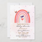 Boho Rainbow Baby Shower Invitation  招待状 (正面)