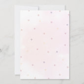 Boho Rainbow Baby Shower Invitation  招待状 (裏面)