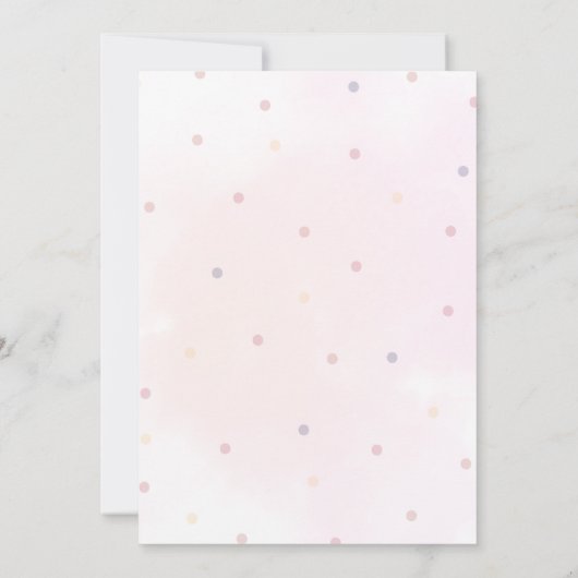 Boho Rainbow Baby Shower Invitation 招待状 (裏面)