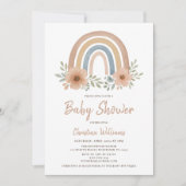 Boho Rainbow Baby Shower Invitation 招待状 (正面)