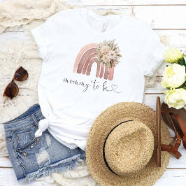 Boho Rainbow Baby Shower Mommyへ Tシャツ