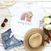 Boho Rainbow Baby Shower Mommyへ Tシャツ