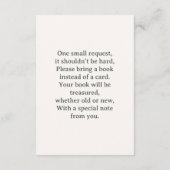 Boho Rainbow Books for Baby Card – Pampas Grass エンクロージャーカード (裏面)