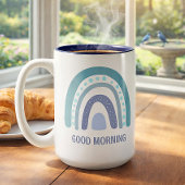 Boho Rainbow Coffee Mug Gift ツートーンマグカップ