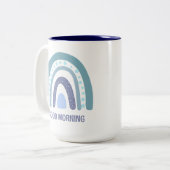 Boho Rainbow Coffee Mug Gift ツートーンマグカップ (正面左)
