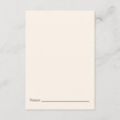 Boho Rainbow Diaper Raffle Card – Watercolor エンクロージャーカード (裏面)