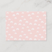 Boho Rainbow Displayシャワーギフト赤ちゃんシャワーカード エンクロージャーカード (裏面)