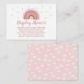 Boho Rainbow Displayシャワーギフト赤ちゃんシャワーカード エンクロージャーカード (正面/裏面)