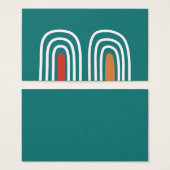 Boho rainbow hand drawn design (正面&裏面)