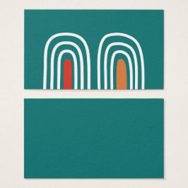 Boho rainbow hand drawn design