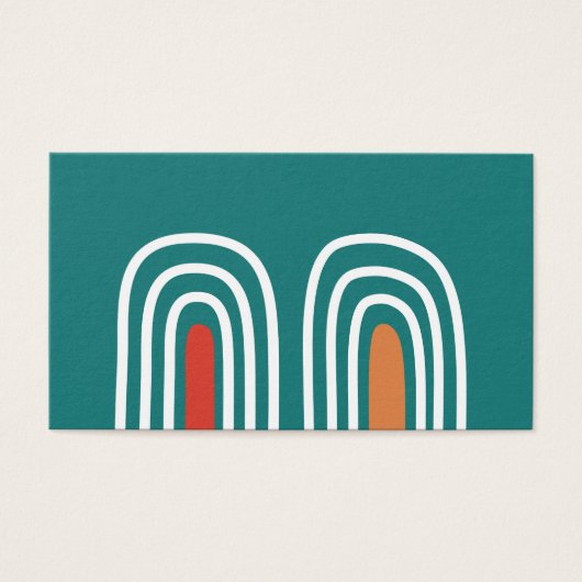 Boho rainbow hand drawn design (正面)