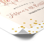 Boho Rainbow Is Not She Onederful Welcome SIgn ポスター (角)