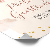 Boho Rainbow Is She Onederful Photo Guestbook ポスター (角)