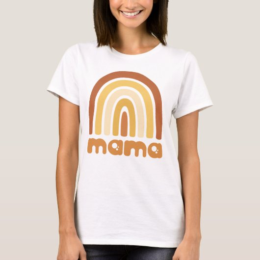 Boho Rainbow Mama Tshirt Tシャツ (正面)