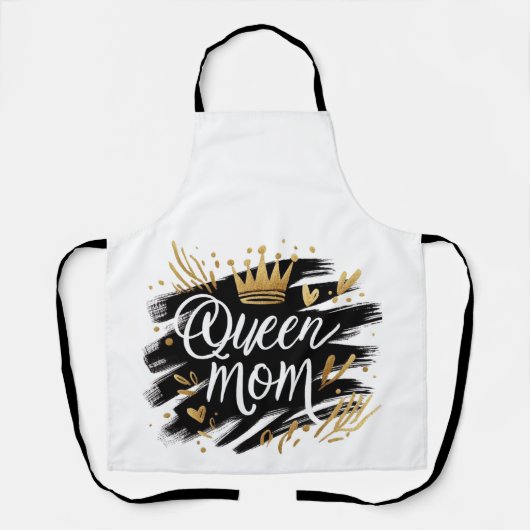 Boho Rainbow Mama – Warm Earthy Tones Design エプロン (正面)