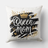 Boho Rainbow Mama – Warm Earthy Tones Design クッション (裏面)