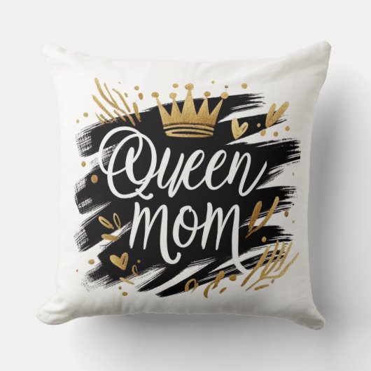 Boho Rainbow Mama – Warm Earthy Tones Design クッション (正面)