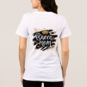 Boho Rainbow Mama – Warm Earthy Tones Design トライブレンドTシャツ (裏面)