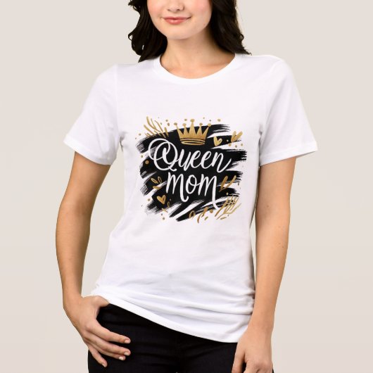 Boho Rainbow Mama – Warm Earthy Tones Design トライブレンドTシャツ (正面)