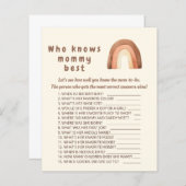 Boho rainbow minimalism誰がママのゲームを知っ最高のている。 (正面/裏面)