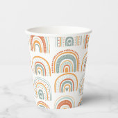 Boho Rainbow MR Onederful誕生日パーティー 紙コップ (正面)