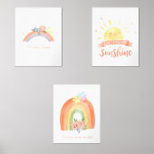 Boho Rainbow Nursery Room Decor (正面)