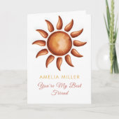 Boho Rainbow Party カード (正面)