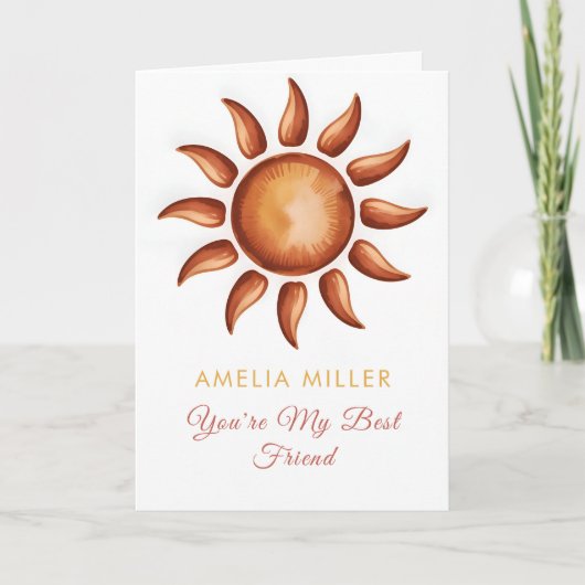 Boho Rainbow Party カード (正面)