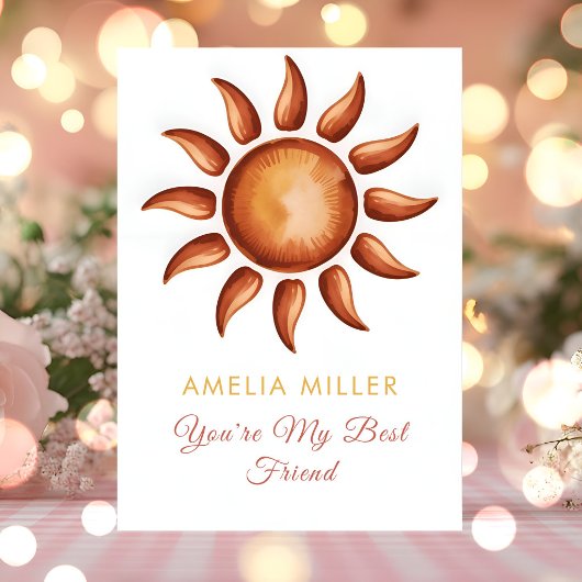 Boho Rainbow Party カード