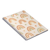 Boho Rainbow Spiral Notebook ノートブック (右側)