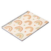 Boho Rainbow Spiral Notebook ノートブック (左側)