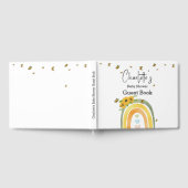 Boho Rainbow With Sunflowers Baby Shower ゲストブック (全面)