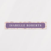 Boho Rainbows子供の名前の防水ラベル ラベル (デザイン1)